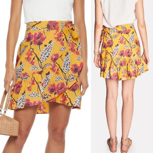 A.L.C. Hampton Floral Mini Wrap Skirt Sz 14 NWT Intermix Exclusive